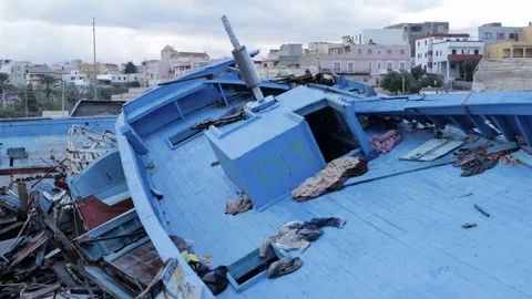 Wracks in Lampeudsa Stock Footage 108634013