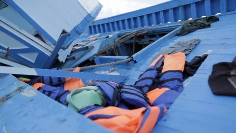 Wracks in Lampeudsa Stock Footage 108634042