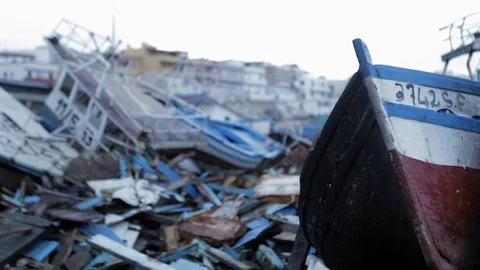 Wracks in Lampeudsa Stock Footage 108634118