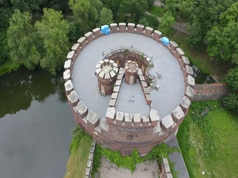 Wrangel Tower, Kaliningrad Stock Footage 84968085