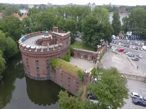 Wrangel Tower, Kaliningrad Stock Footage 84968101