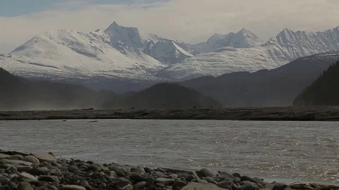 Wrangell St. Elias Mountain Range Alaska Stock Footage 79324214