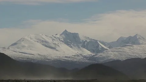 Wrangell St. Elias Mountain Range Alaska Stock Footage 79324556