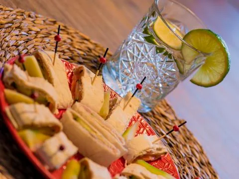 Wrap appetizers Stock Photos