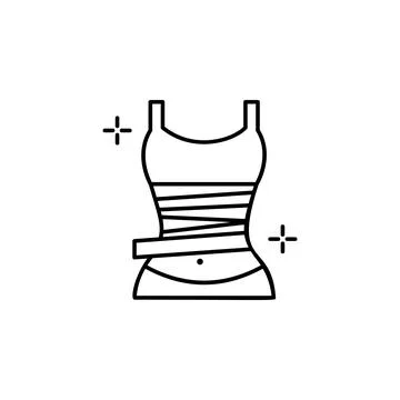 Wrap icon. Simple line, outline vector of spa icons for ui and ux, website or Stock Illustration