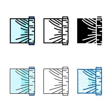 Wrap pack plastic package color icon vector Stock Illustration