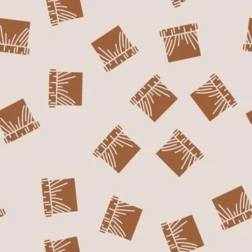 Wrap plastic package glyph seamless pattern Stock Illustration