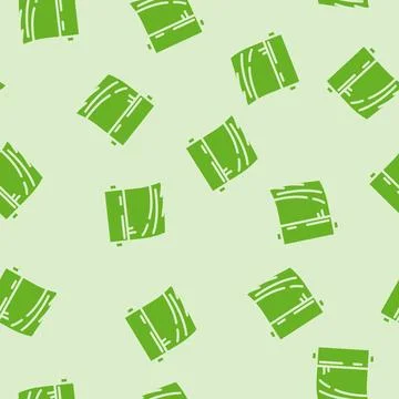 Wrap plastic package glyph vector seamless pattern Stock Illustration