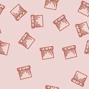 Wrap plastic package line seamless pattern Stock Illustration