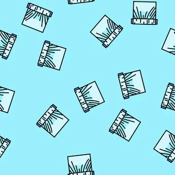 Wrap plastic package vector seamless pattern Illustrazione stock