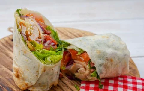 Wrap salad Stock Photos