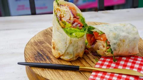 Wrap salad Stock Photos