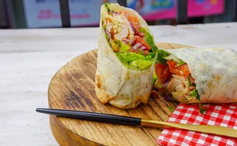 Wrap salad Stock Photos