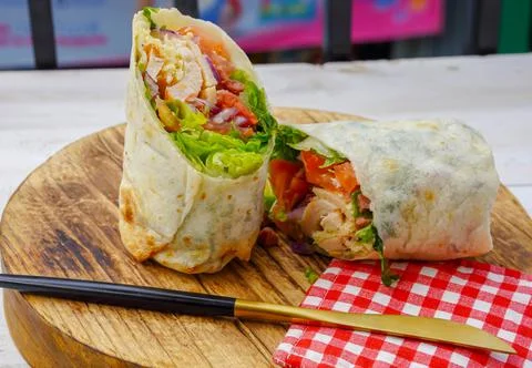 Wrap salad Stock Photos