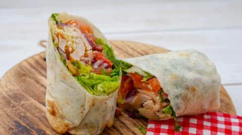 Wrap salad Stock Photos