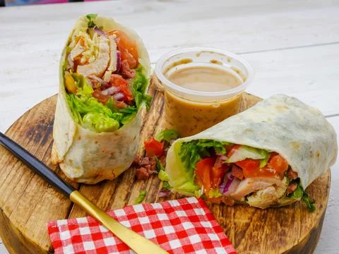 Wrap salad Stock Photos