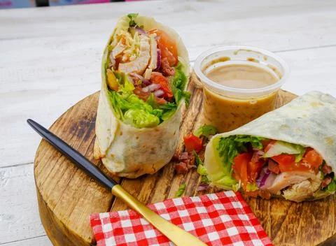 Wrap salad Stock Photos