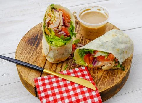 Wrap salad Stock Photos