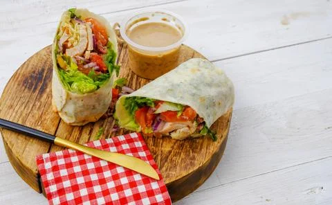 Wrap salad Stock Photos