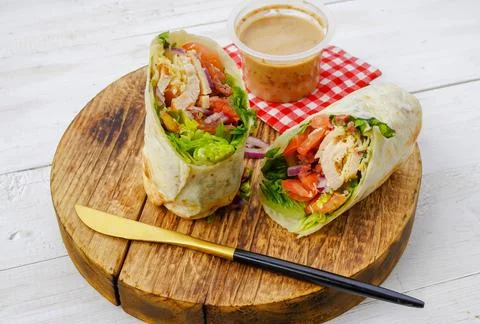 Wrap salad Stock Photos