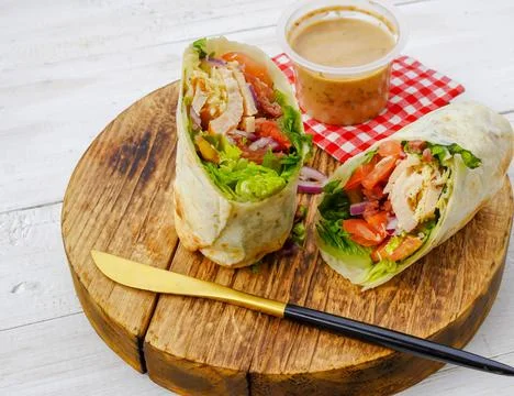 Wrap salad Stock Photos