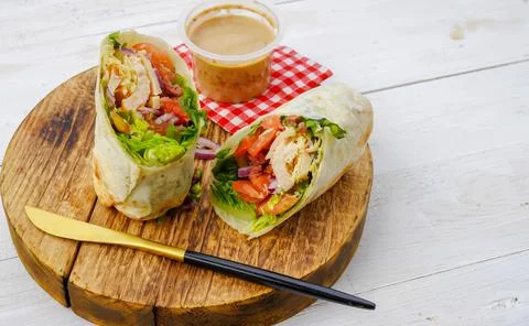 Wrap salad Stock Photos