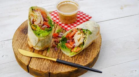 Wrap salad Stock Photos