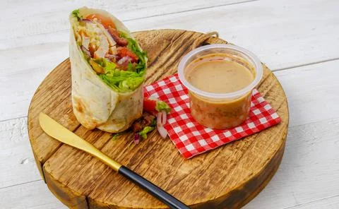 Wrap salad Stock Photos