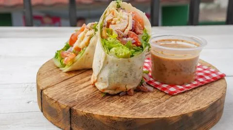 Wrap salad Stock Photos