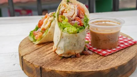 Wrap salad Stock Photos