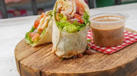 Wrap salad Stock Photos