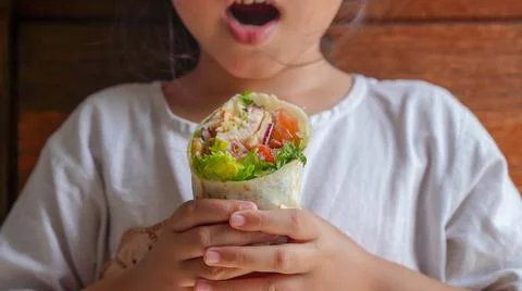 Wrap salad Stock Photos