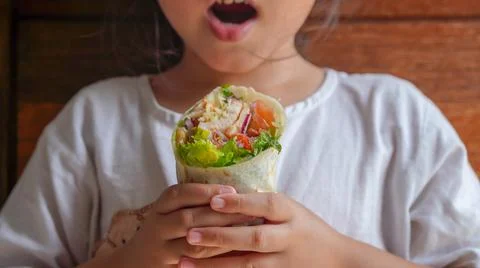 Wrap salad Stock Photos