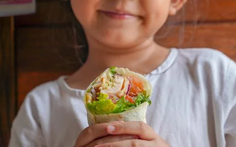 Wrap salad Stock Photos