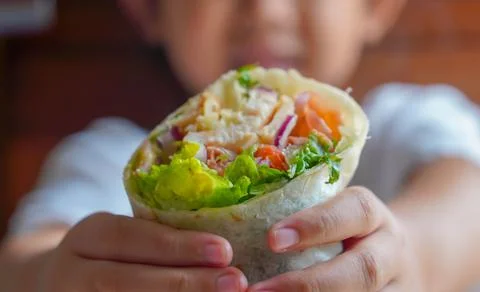 Wrap salad Stock Photos
