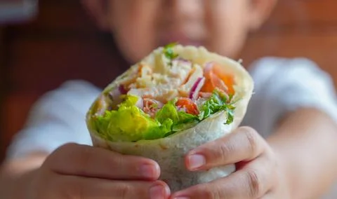 Wrap salad Stock Photos