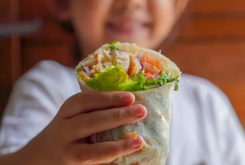 Wrap salad Stock Photos