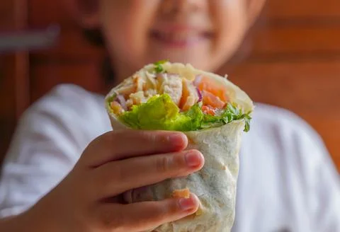Wrap salad Stock Photos