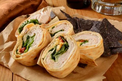 Wrap sandwich Stock Photos