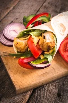 Wrap sandwich Stock Photos