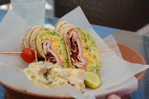 Wrap sandwich Foto stock