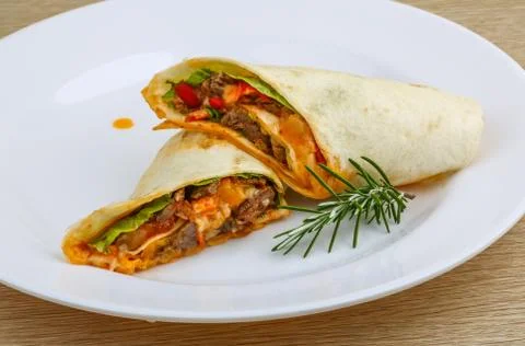 Wrap tortilla Stock Photos
