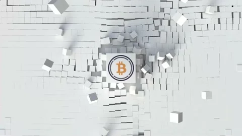 Wrapped Bitcoin Stock Footage 165501207