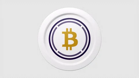 Wrapped bitcoin WBTC coin 3d rotage 360 degrees token seemless loop 動画素材 244414532