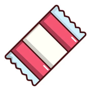 Wrapped candy icon, cartoon style Ilustración de archivo