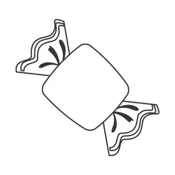 Wrapped candy icon Illustrazione stock