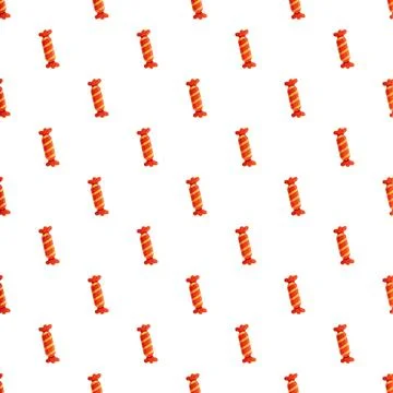 Wrapped candy pattern creating sweet food background concept Stock Illustration