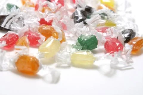 Wrapped candy Stock-Fotos