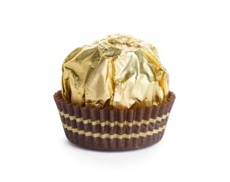 Wrapped chocolate candy Stock Photos