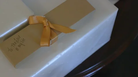 Wrapped Gift with Love Note 動画素材 98668469